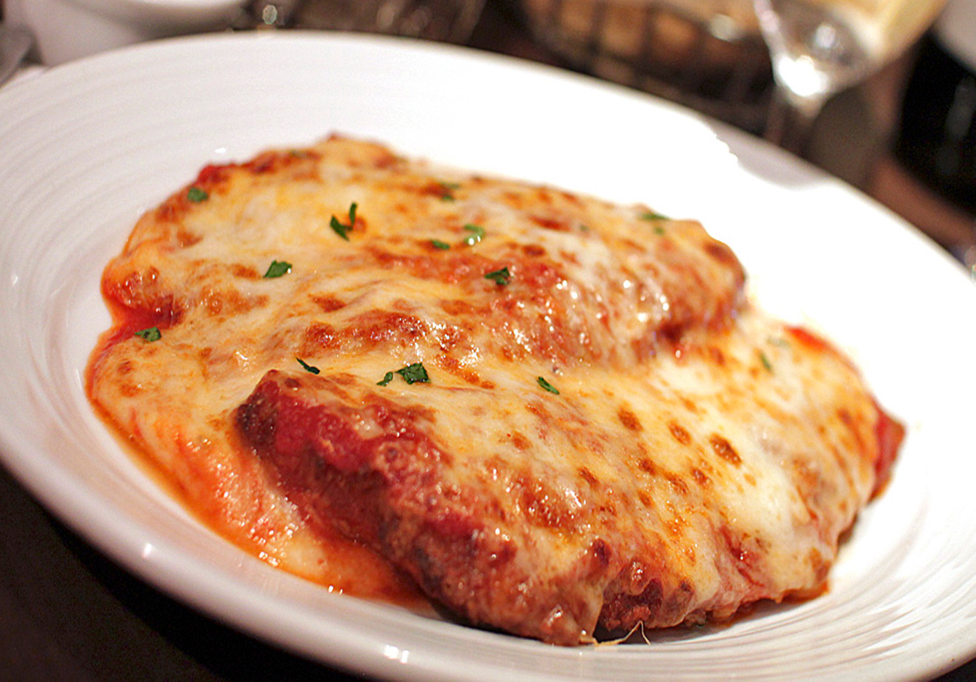 Chicken or Veal Parmigiana