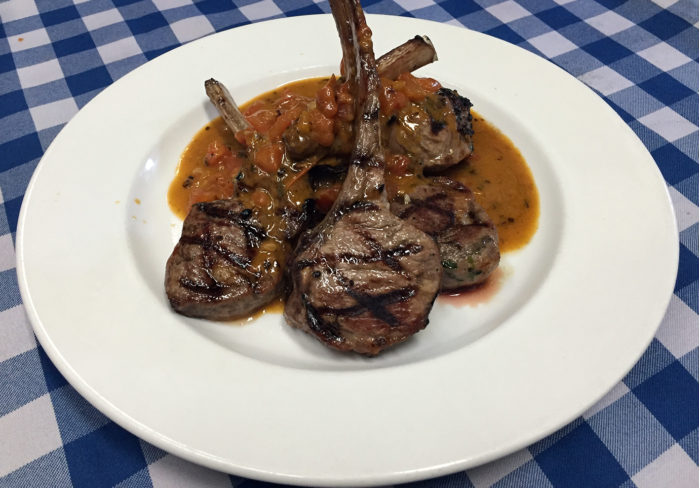 Grilled Rack of Lamb